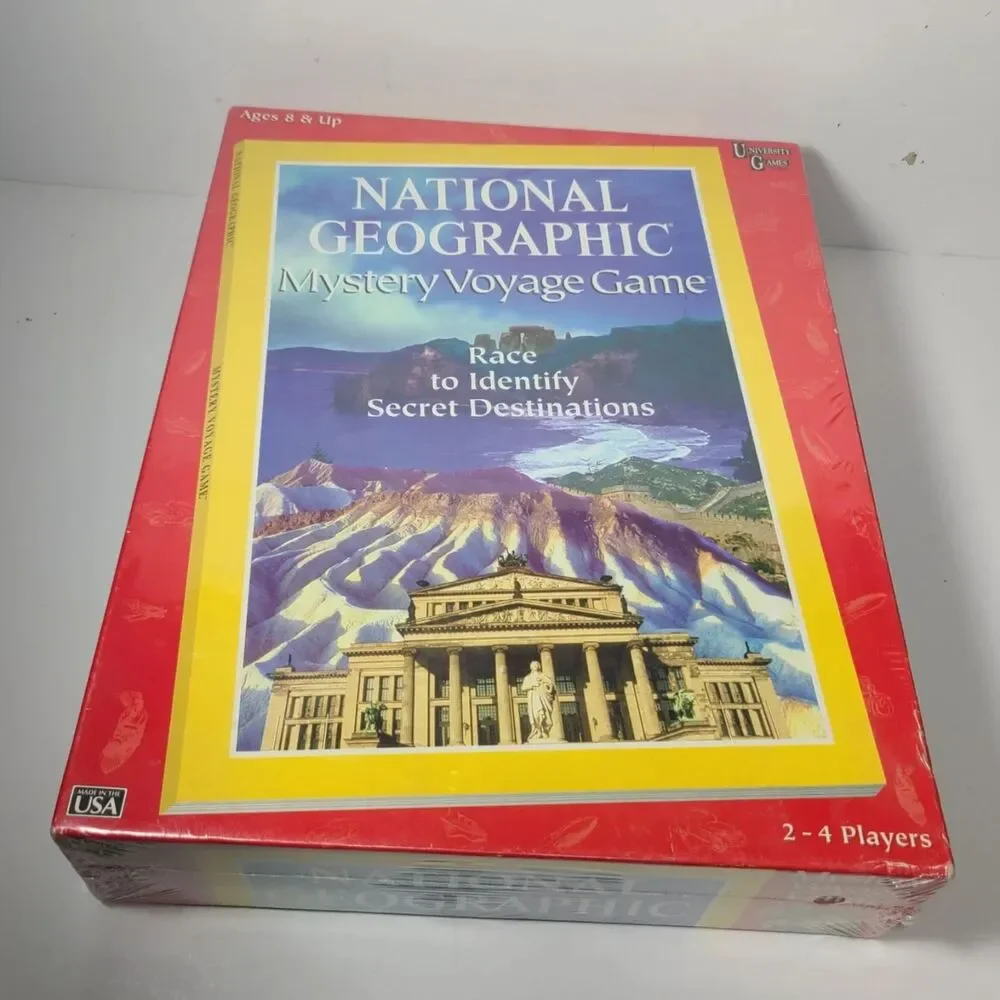 National Geographic Mystery Voyage Game Resealed 1997 University Games